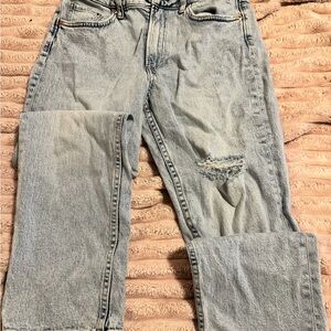 H&M Light Blue Straight Leg Jeans